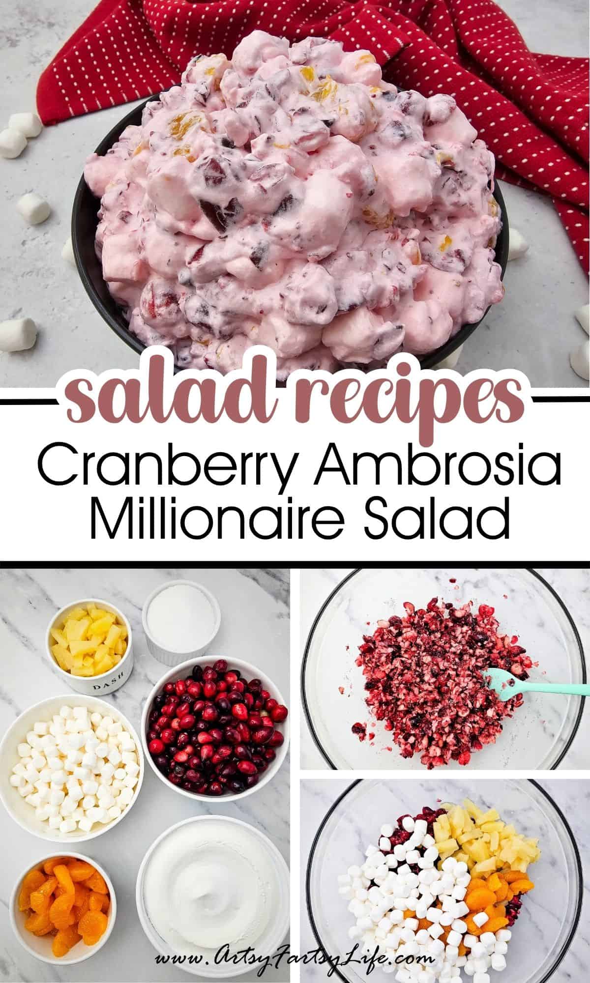 Old Fashioned Millionaire Cranberry Salad