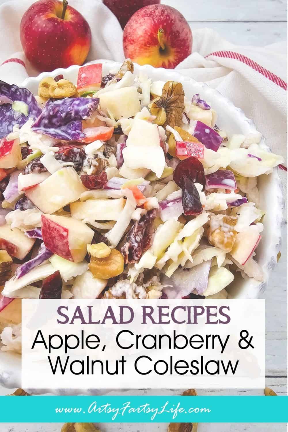 Apple Cranberry Coleslaw – Crisp, Sweet & Tangy Side Dish
