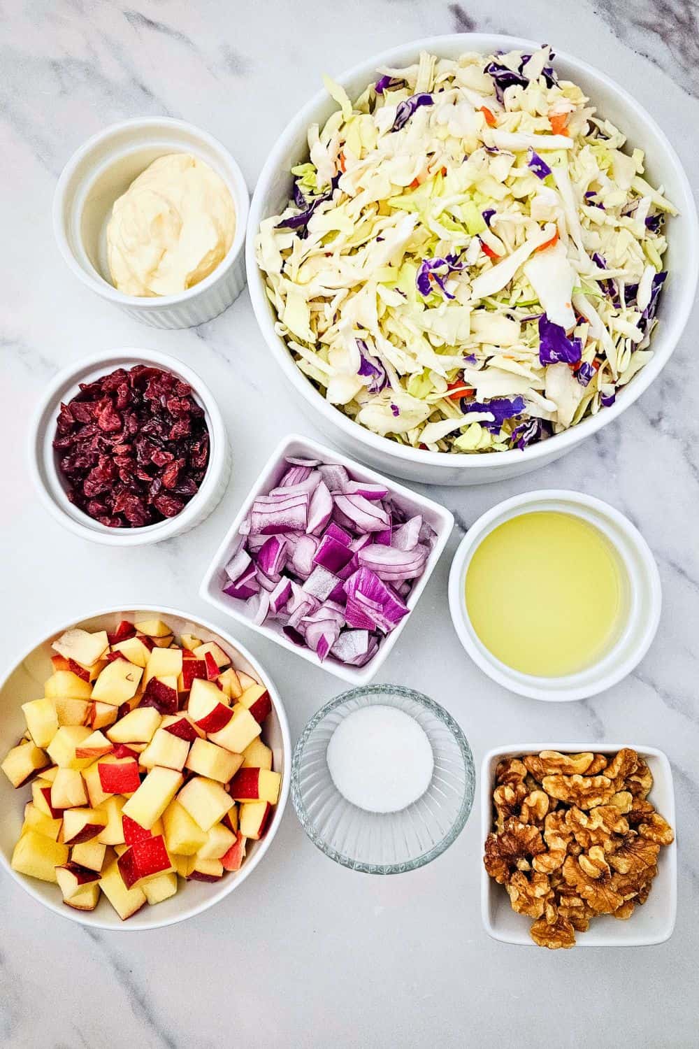 Apple Cranberry Coleslaw – Crisp, Sweet & Tangy Side Dish