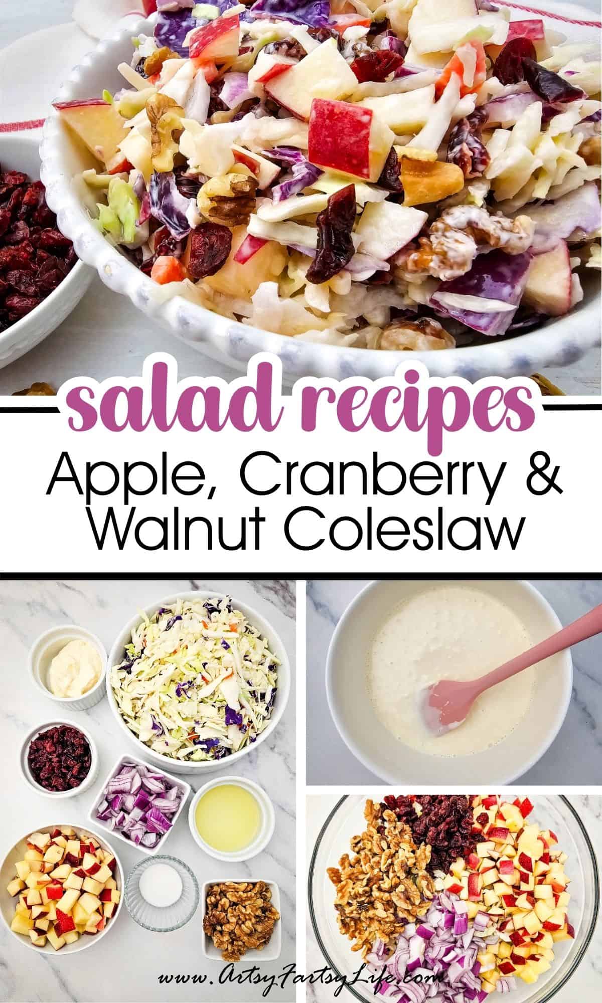 Apple Cranberry Coleslaw – Crisp, Sweet & Tangy Side Dish