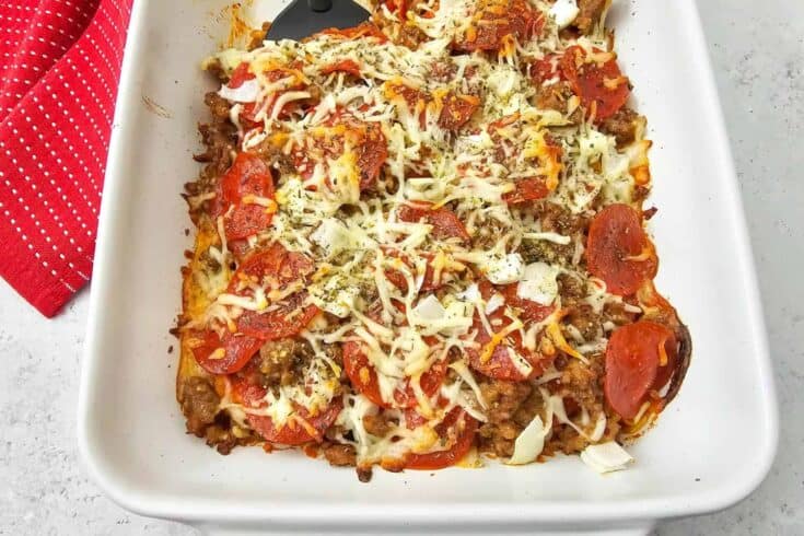 Easy Bubble Up Pizza Casserole - Cheesy Weeknight Dinner!