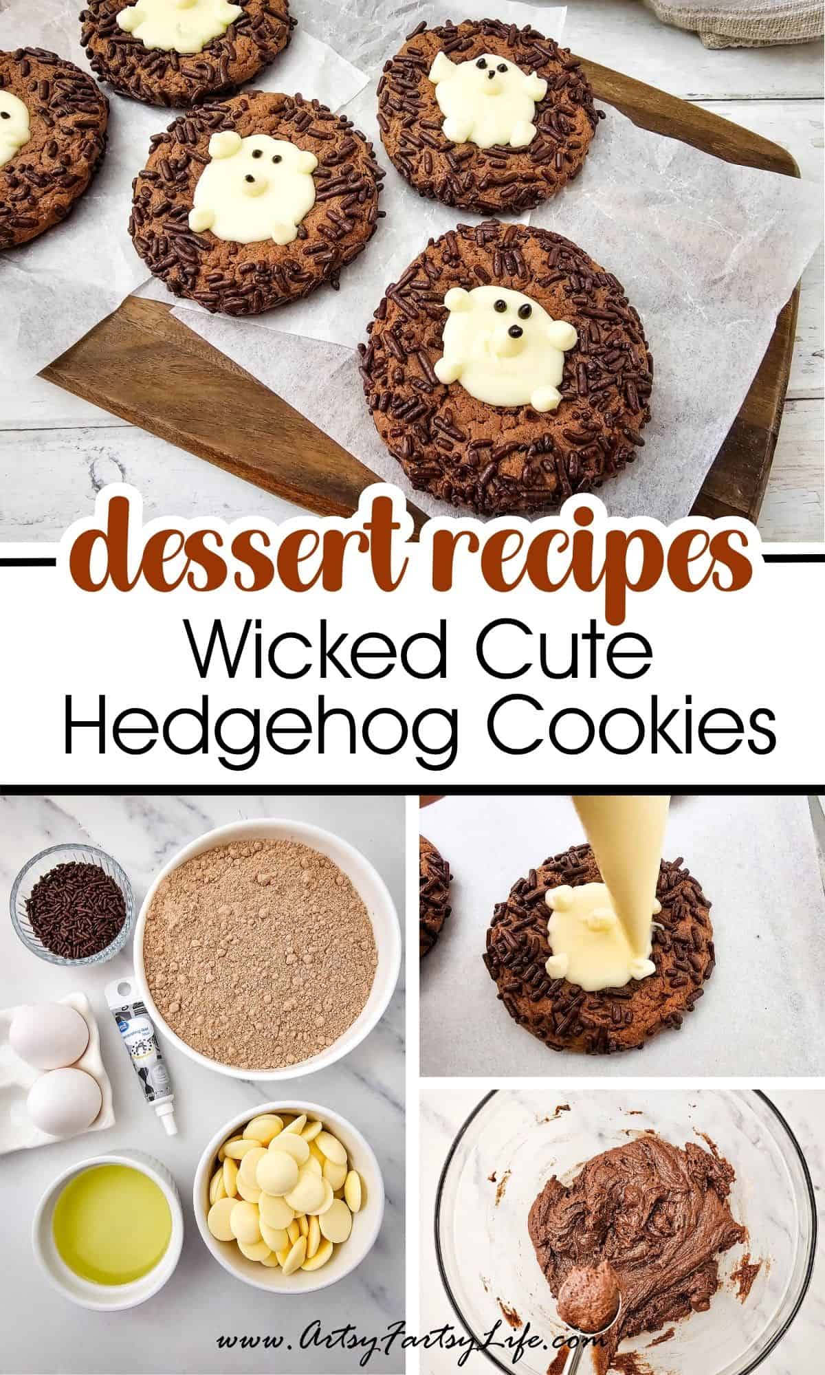 Wicked Cute Hedgehog Cookies - Easy Cake Mix Cookies Recipe to Try Today!