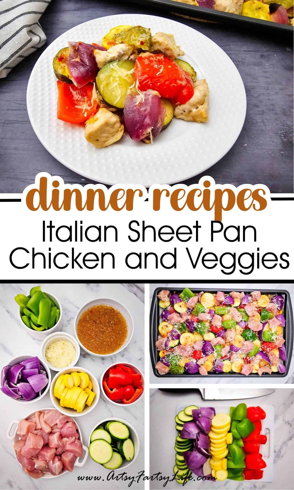 Easy Sheet Pan Chicken and Veggies - One Pan Meal