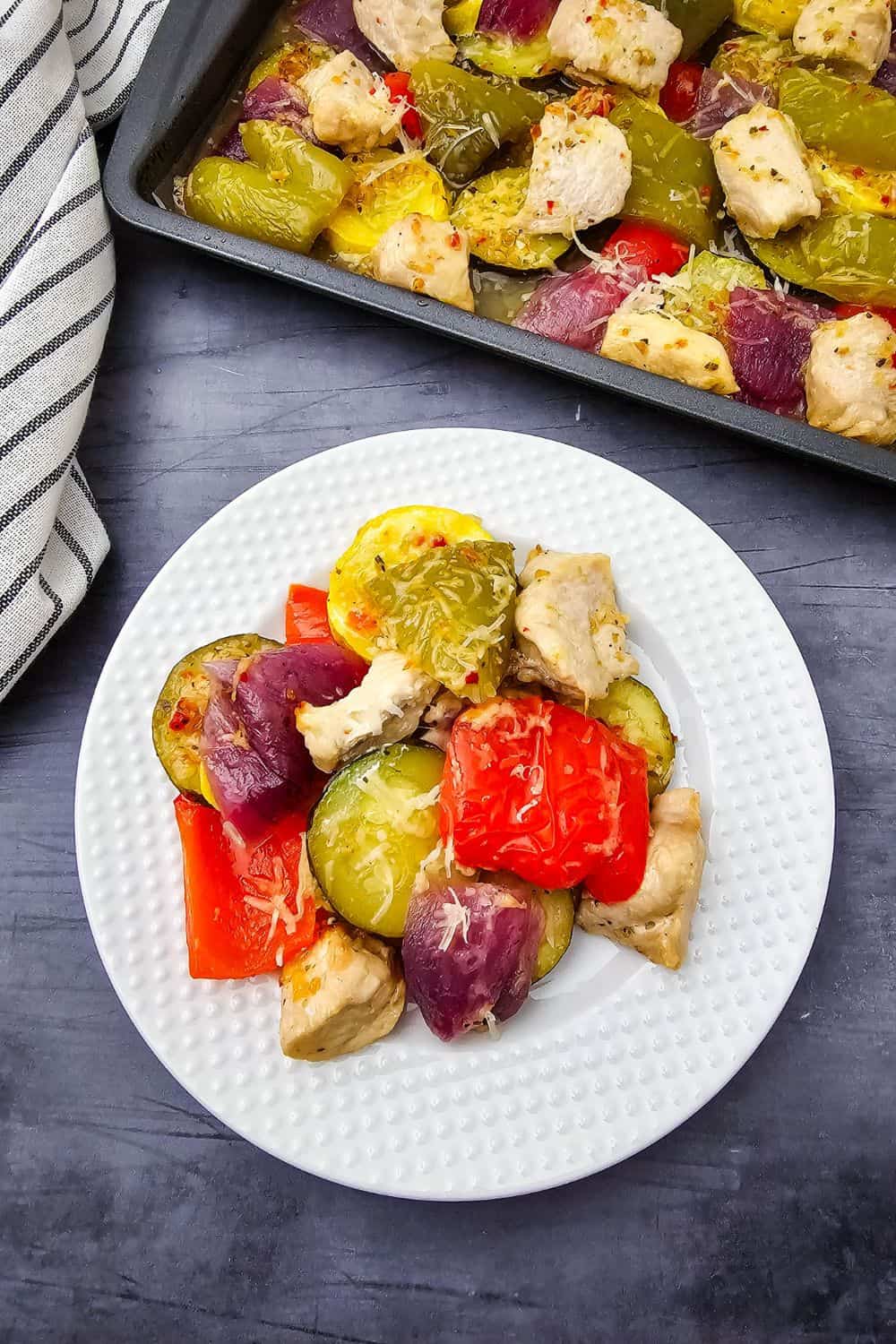 Easy Sheet Pan Chicken and Veggies - One Pan Meal