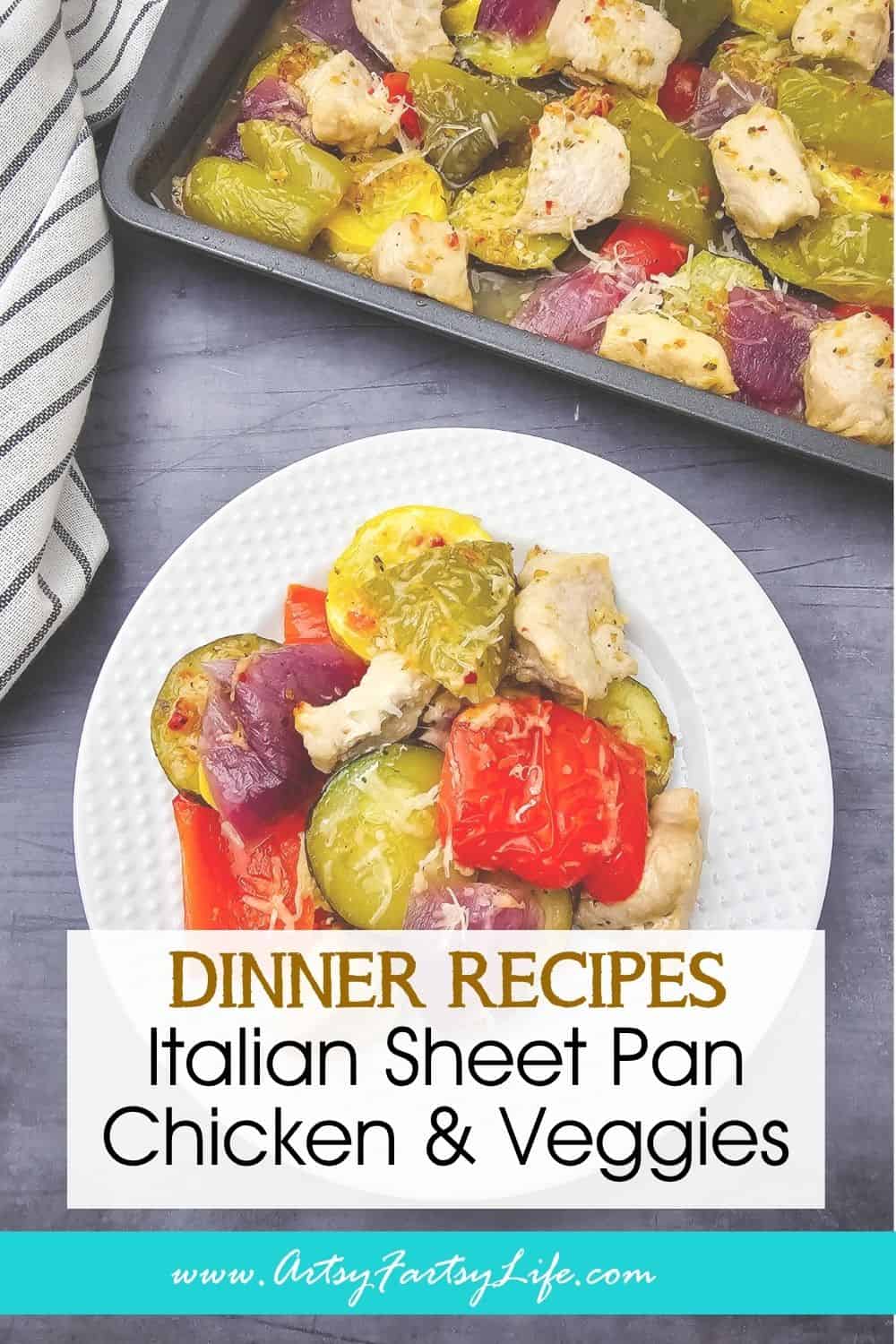 Easy Sheet Pan Chicken and Veggies - One Pan Meal