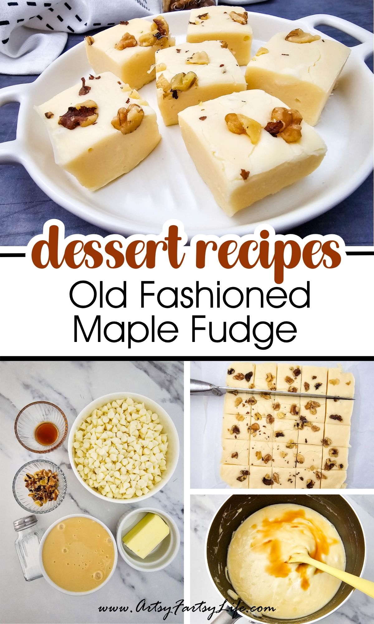 Old Fashioned Maple Fudge Dessert - Made The Easy Way!