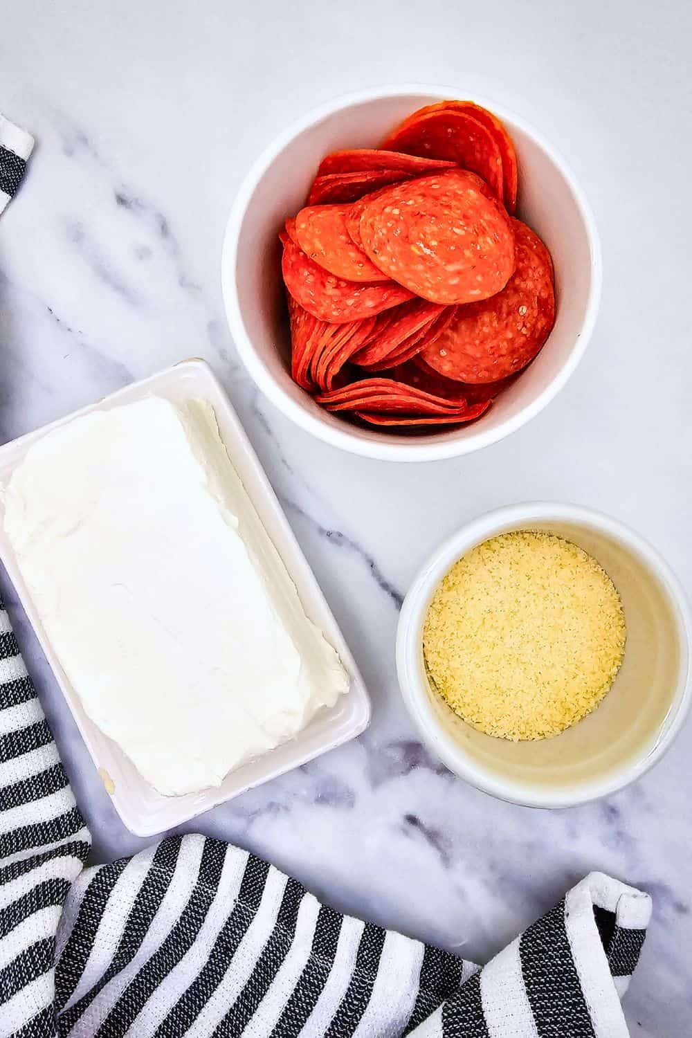 Pepperoni and Cream Cheese Bites - 3-Ingredient Party Finger Food Appetizer