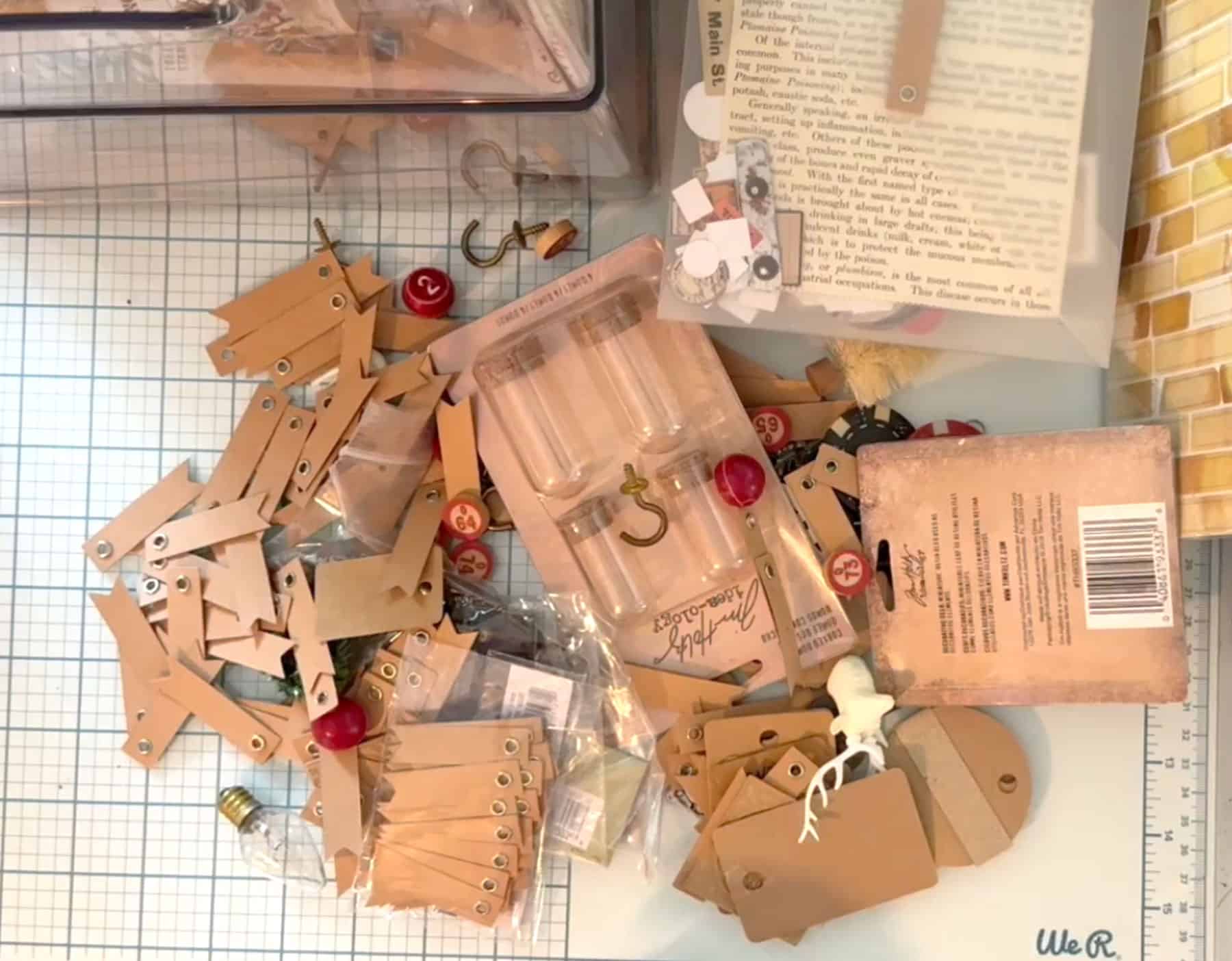 Sorting A HUGE Tim Holtz Craft Supplies Stash