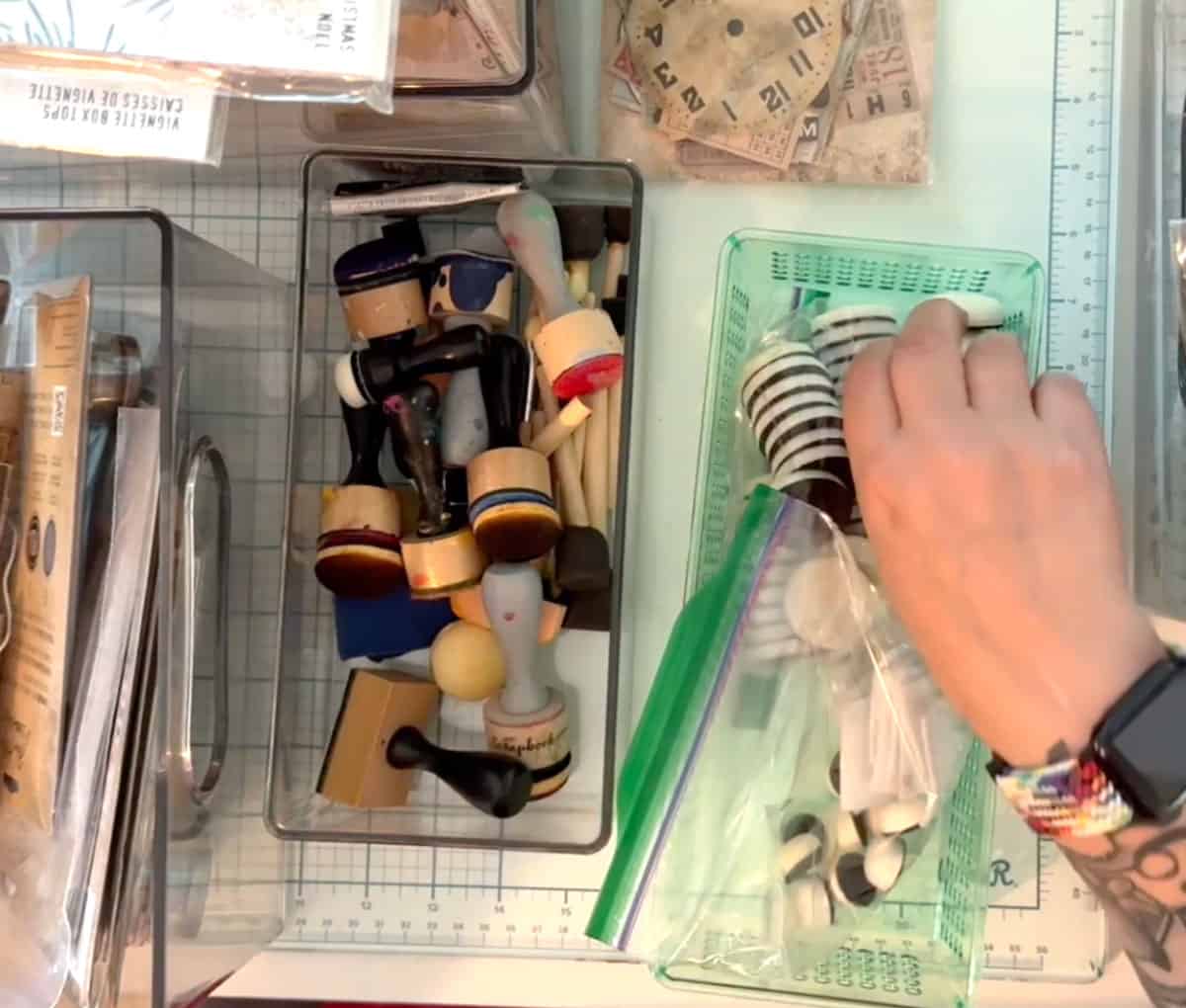 Sorting A HUGE Tim Holtz Craft Supplies Stash