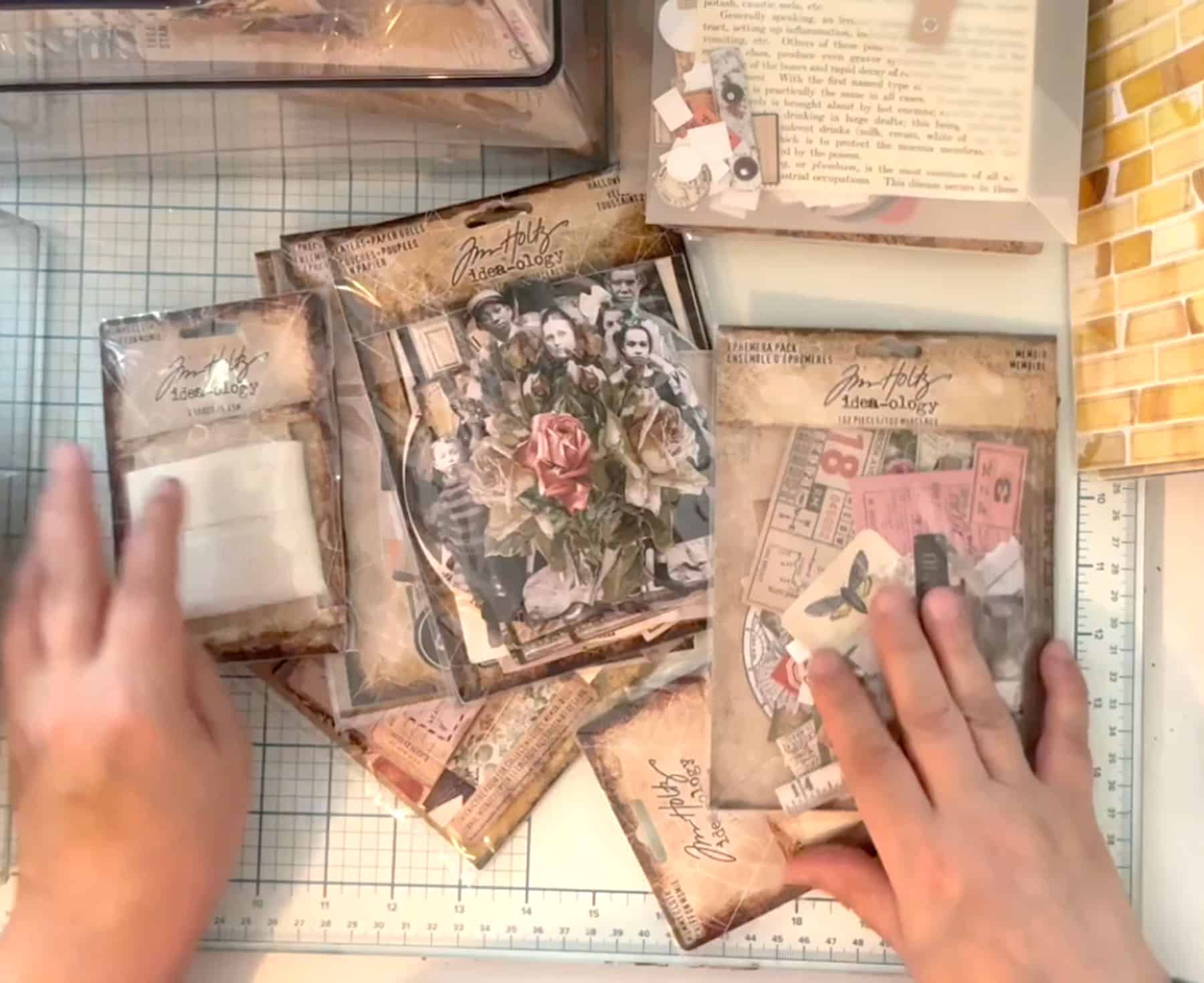 Sorting A HUGE Tim Holtz Craft Supplies Stash