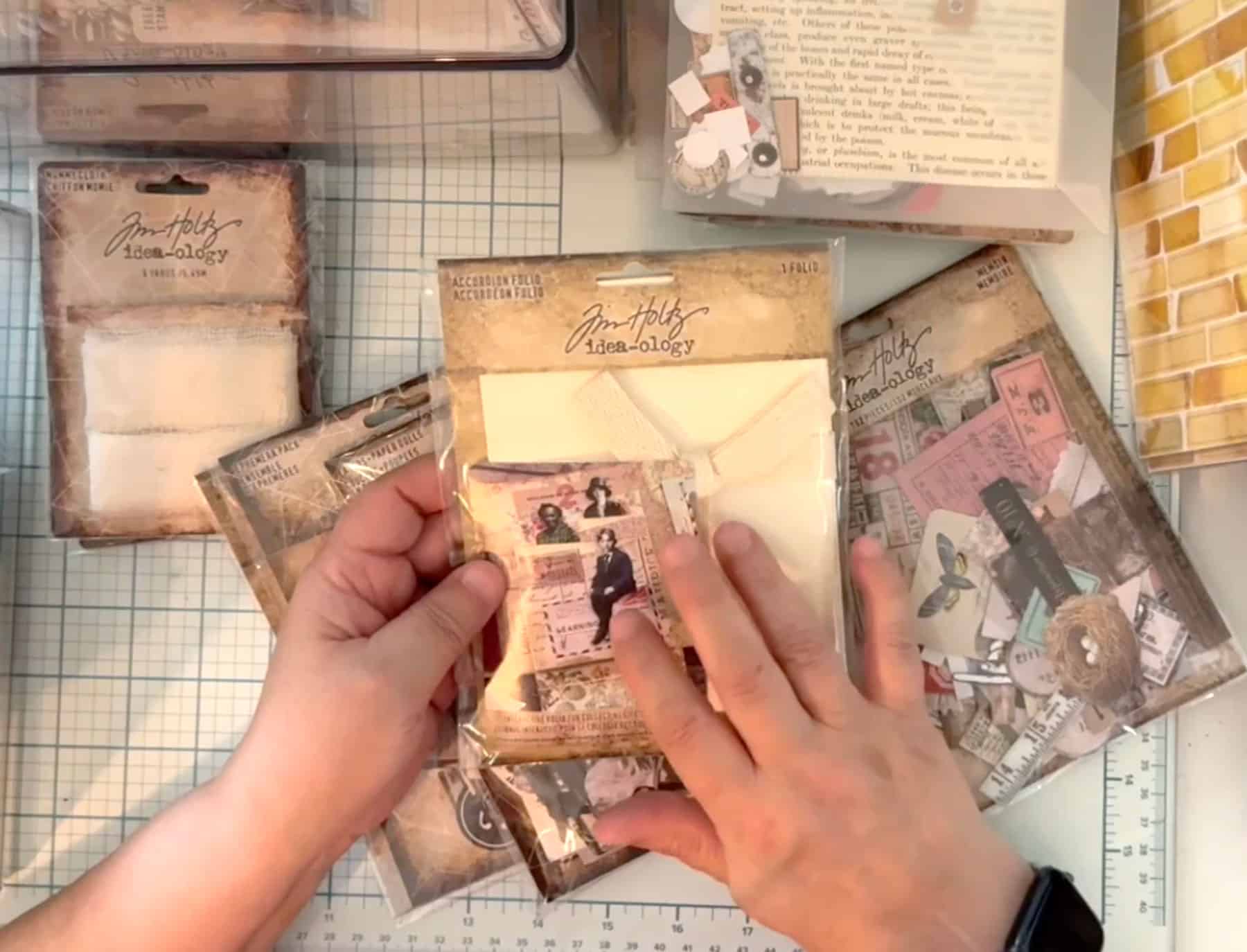 Sorting A HUGE Tim Holtz Craft Supplies Stash