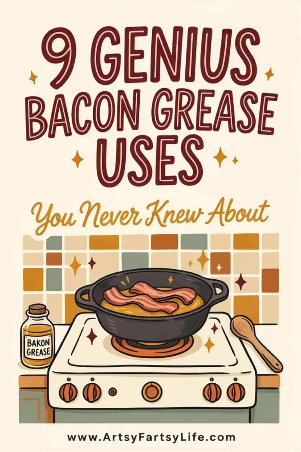 Old Fashioned Bacon Grease Uses Worth Bringing Back - These old fashioned bacon grease uses deserve a comeback! Seasoning cast iron, making bird suet, whipping up a wilted lettuce salad, and more, all simple frugal habits our grandmothers knew and we're bringing back one saved jar at a time.