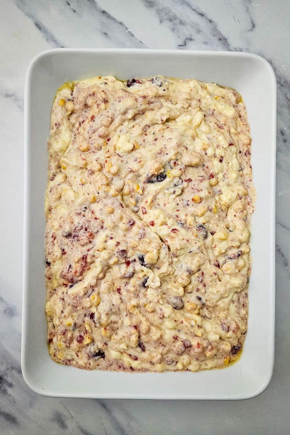Easy Jiffy Corn Casserole Recipe with Cranberries