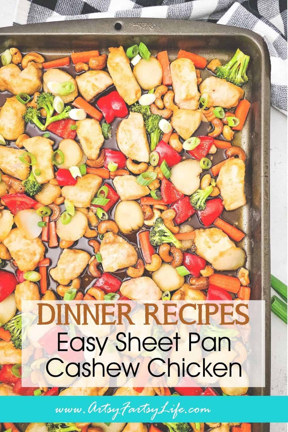 Easy Sheet Pan Cashew Chicken - A Crunchy, Saucy One Pan Dinner to Make Tonight