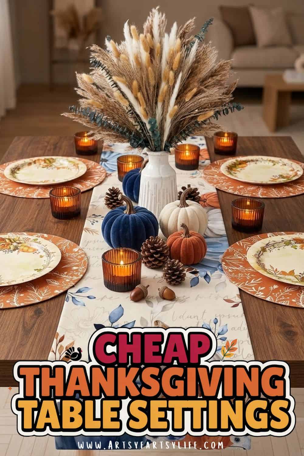 Neutral Thanksgiving Table Setting Ideas You Can Reuse All Season - A neutral Thanksgiving table setting in cream, white, natural wood and gold is calm, elegant and so easy to reuse for Christmas and beyond. I share affordable Thanksgiving table decor ideas, neutral chargers and simple Thanksgiving tablescapes that look high end for less. Great for modern Thanksgiving tablescapes and minimalist hosts. Pin it now and see my budget-friendly neutral picks on the blog!
