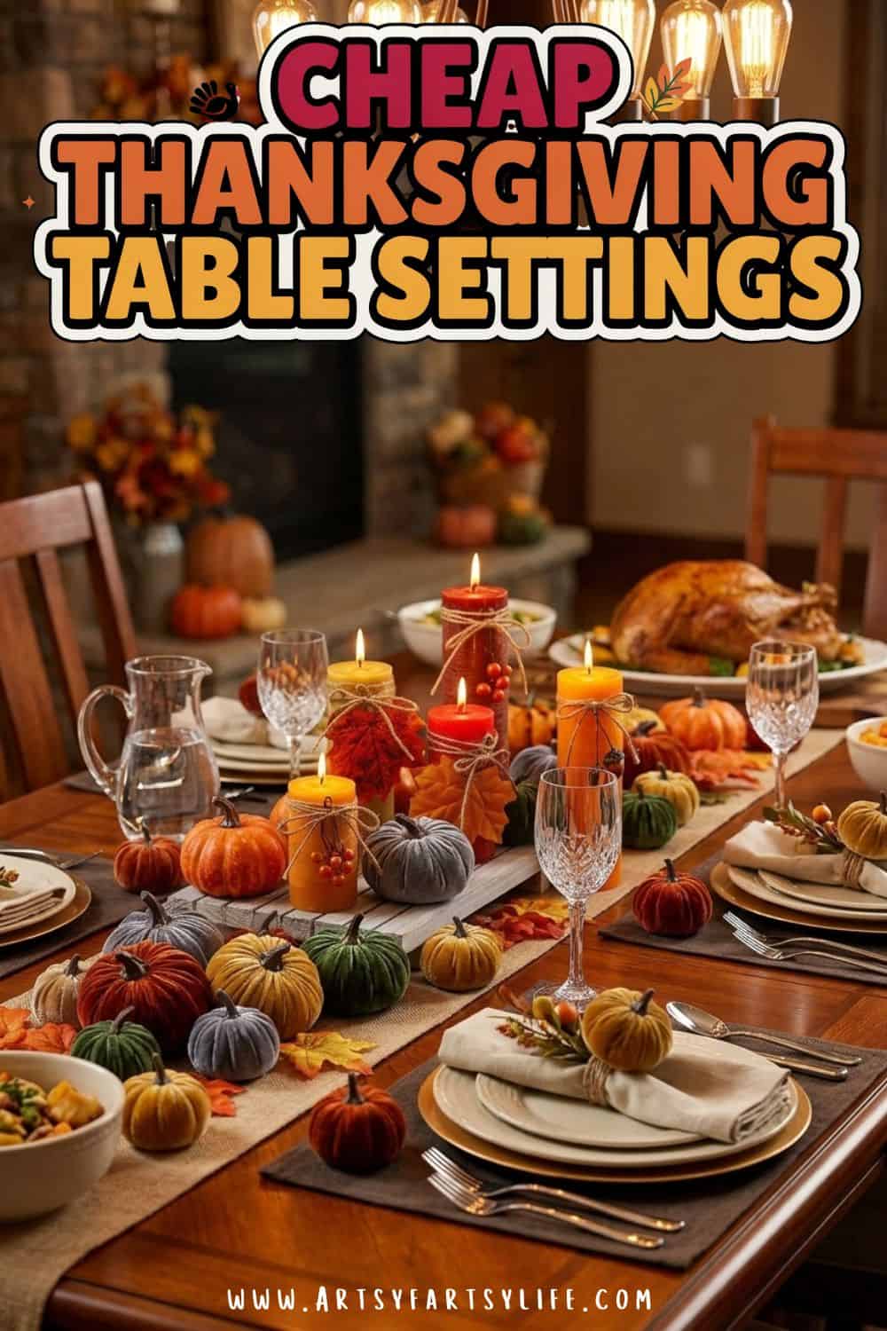 Easy Thanksgiving Tablescapes You Can Build With Affordable Amazon Finds - Easy Thanksgiving tablescapes start with smart, affordable layers. I share cheap Thanksgiving table settings ideas using real Amazon products, including large paper plates for all that turkey, shiny gold disposable silverware and upscale plastic cups. Simple Thanksgiving table decor for modern, elegant or farmhouse hosts. Pin now and check out every product I picked for my Thanksgiving table setup!