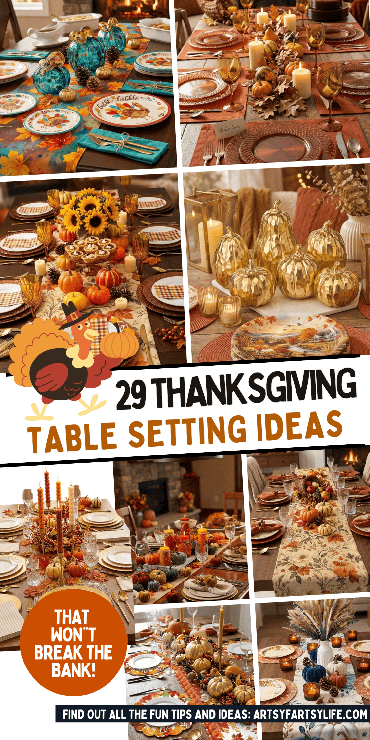 How to Set a Cheap (But Beautiful!) Thanksgiving Table