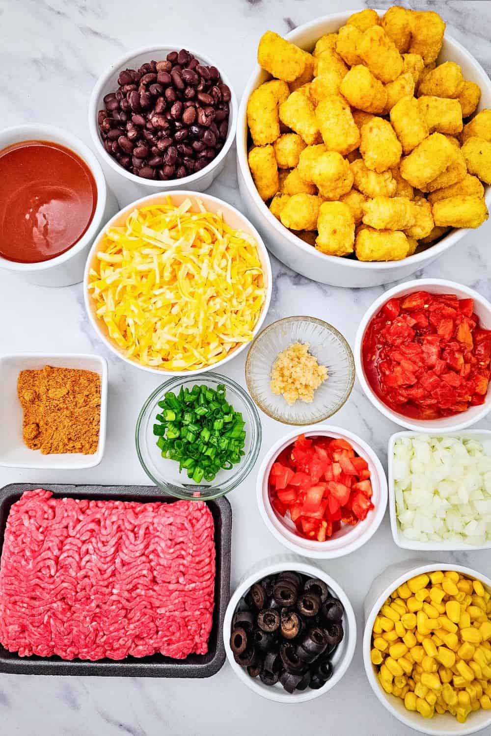 Mexican Tater Tot Casserole with Ground Beef (Easy Tex-Mex Dinner!)
