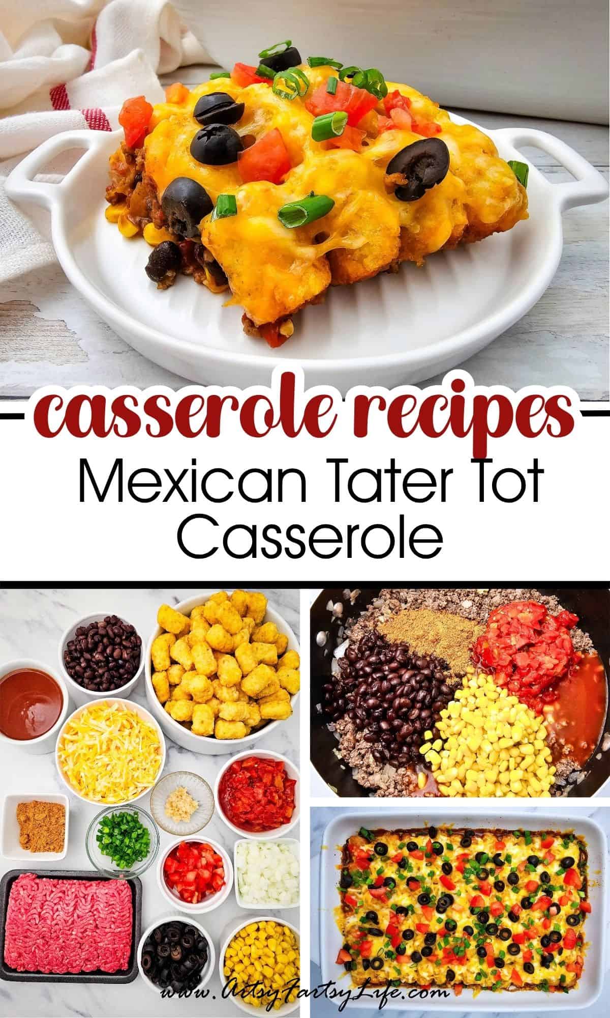 Mexican Tater Tot Casserole with Ground Beef (Easy Tex-Mex Dinner!)