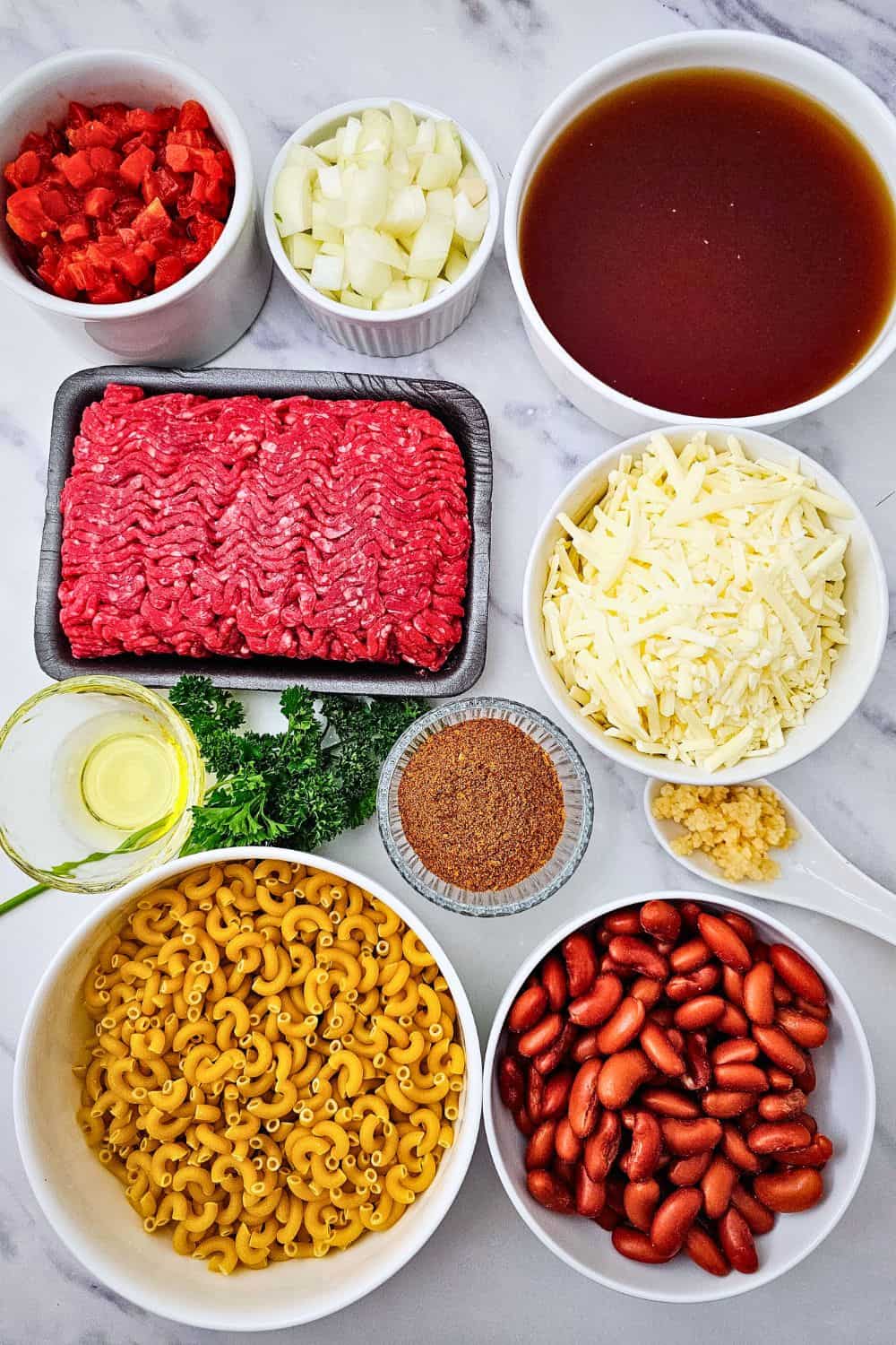 One Skillet Cheesy Chili Mac Recipe - Hearty Comfort Food in 35 Minutes