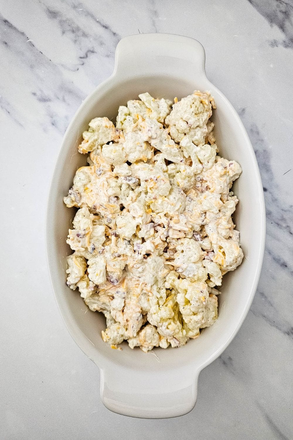 Cheesy Cauliflower Casserole with Bacon - Golden, Bubbly and So Comforting