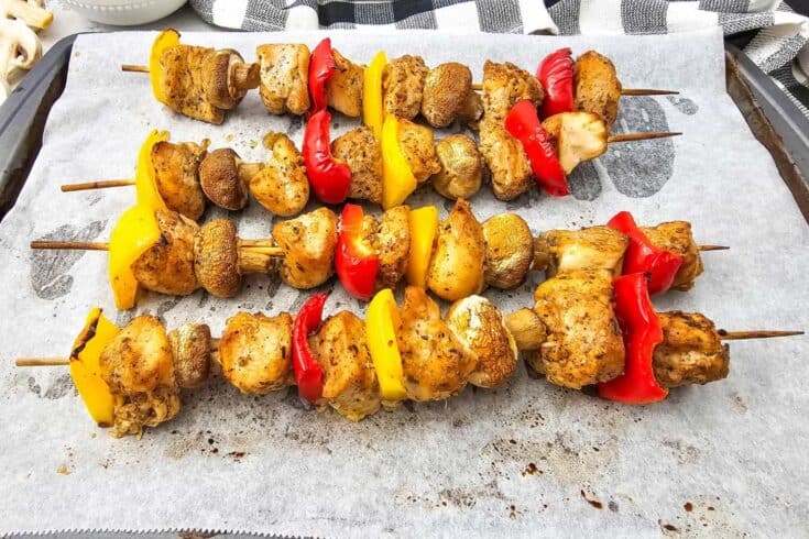 Easy Sheet Pan Chicken Kabobs in the Oven - Juicy, Colorful & Ready in 20 Minutes