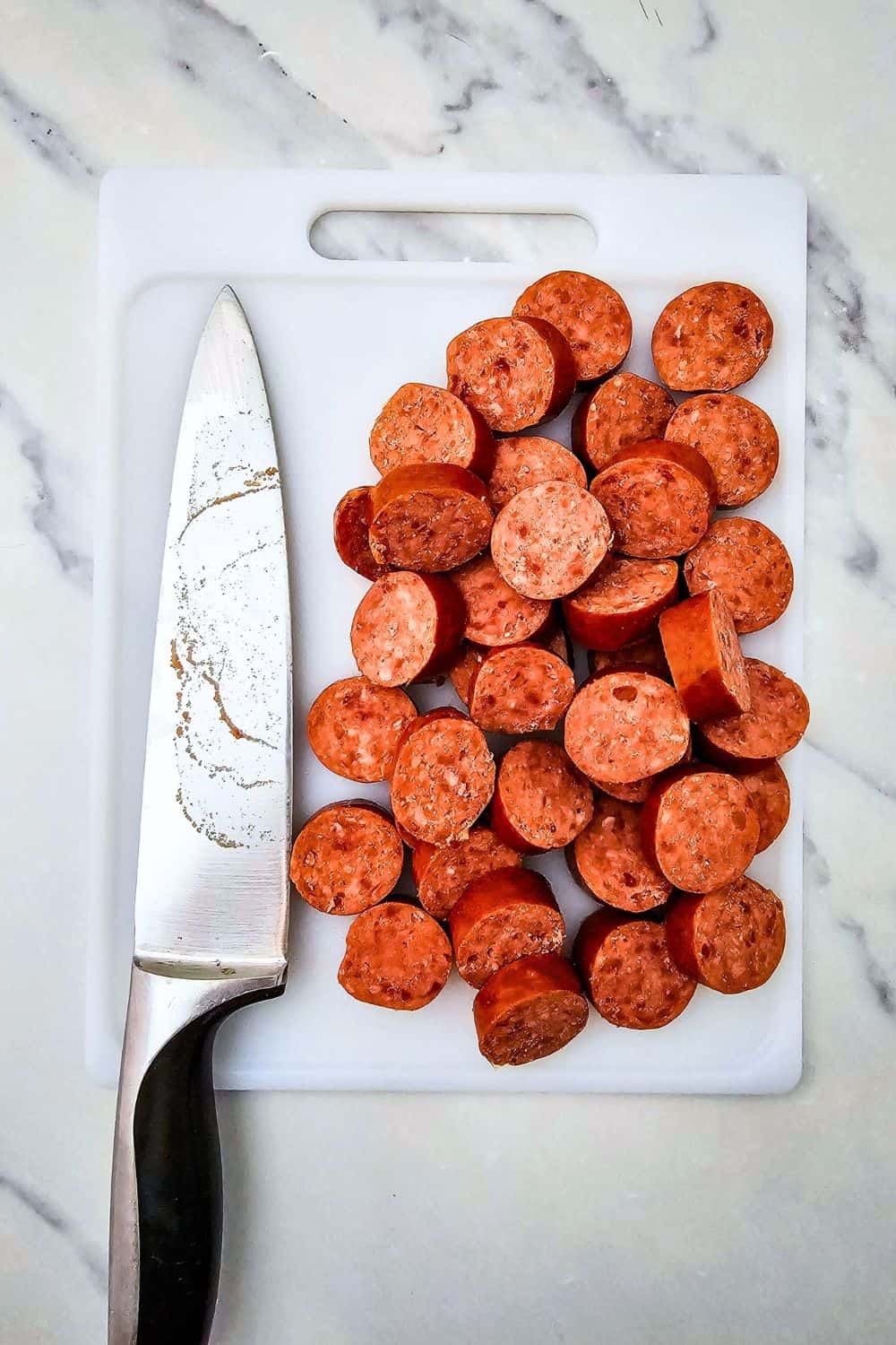 Crockpot Cheesy Potatoes with Smoked Sausage - Easy Dump and Go Dinner to Make Tonight