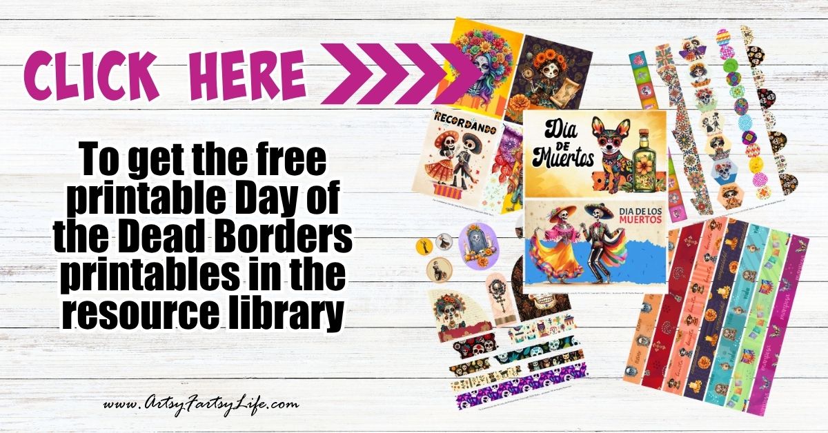 Dia de los Muertos Printables - Free Junk Journal Stickers to Print Today
