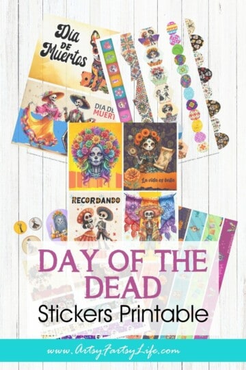 Dia de los Muertos Printables - Free Junk Journal Stickers to Print Today
