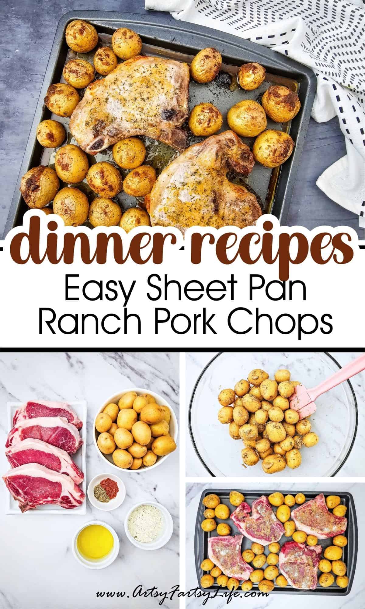 Sheet Pan Ranch Pork Chops and Potatoes - Easy One-Pan Dinner Your Family Will Love!